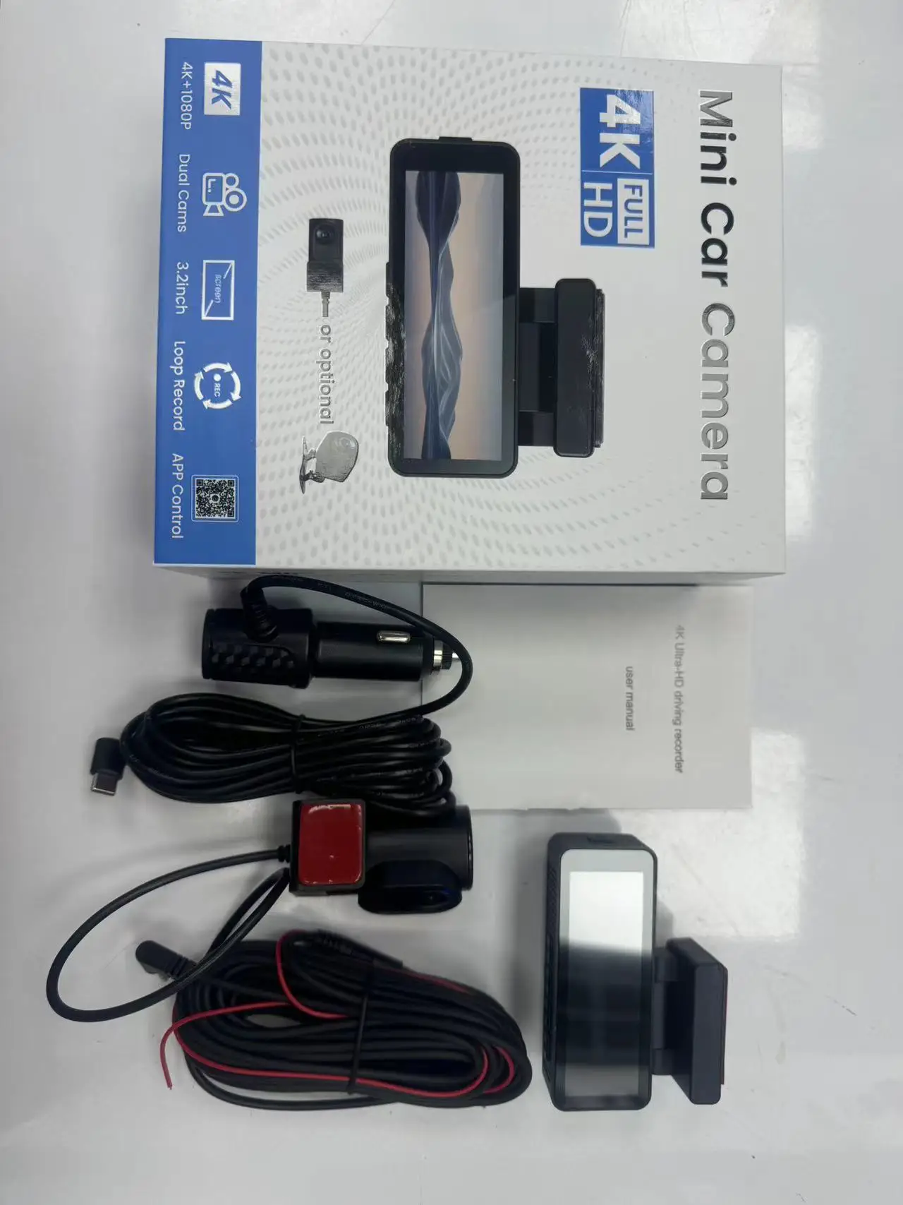 Manufacturer MINI Dual Lens Wifi Gps Dash Camera Front and Inside Car Black Box Dual 4k Dashcam Car Dvr Car Camera 4k Dash Cam