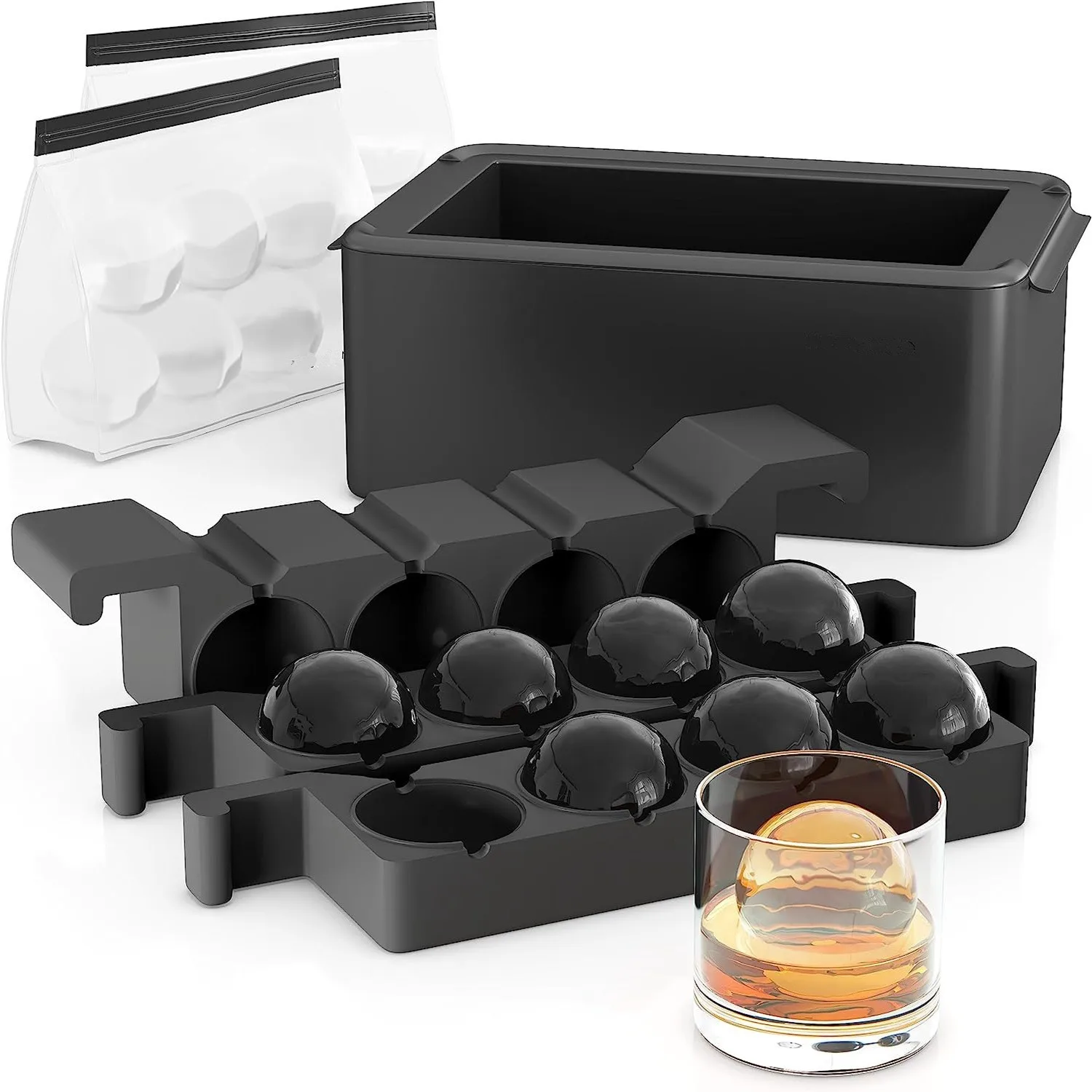 Customized Clear Ice Cube Maker Tray OEM & ODM Home Silicone Ice Cube Trays