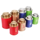 Star Packing Customized Cylinder Printed Round Kraft Tinplate Cover Tea Can Food Packaging Containers Paper Tube