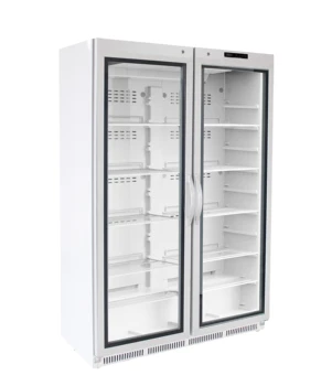 commercial small refrigerator glass door refrigerator double glass door