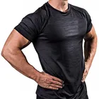 Designer Tshirt Men Factory Direct Supply Workout Mens T-Shirt Fitness Men Sports Compression Shirt Basic Style