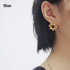 Copper Earrings 2021 New Fashion Creative New Copper Plated Real Gold Ladies Twist Earrings