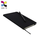 All Kinds Of Notebook Ready To Shipp High Quality Black Color Hardcover Leather Notebook Factory