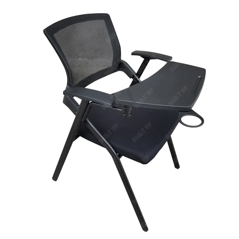 Foldable Writing Student Chair with Tablet Meeting Chair with Cushion & mesh backrest Training chair Factory new design 2023 p