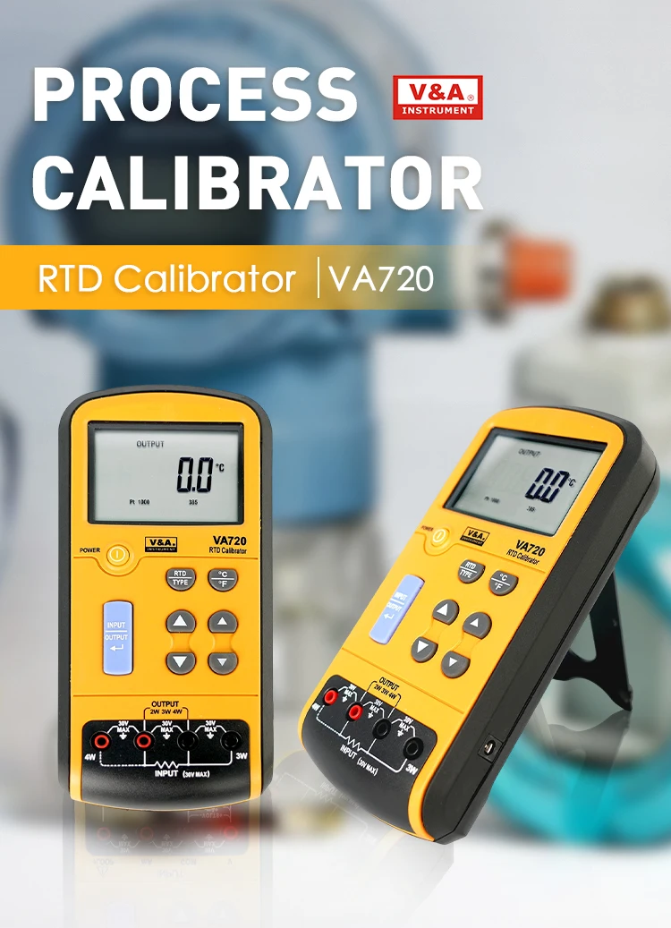 V&A VA720 Digital Multimeter Calibrator with LCD Display Factory Price RTD Process Meter Calibrator