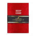 Writing Texture Pu Cover Travel Writing Metallic Leather Custom Notebook With Foil Stamped Bellyband