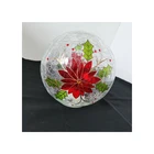Glass Ball Manufactory Wholesale Charms Snowball Lamp Christmas Decorative Glass Ball