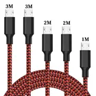 Iphone Phone High Quality 3ft 6ft 10ft Nylon Braided Usb Charging Cable For Iphone Lightning Charger Mobile Phone