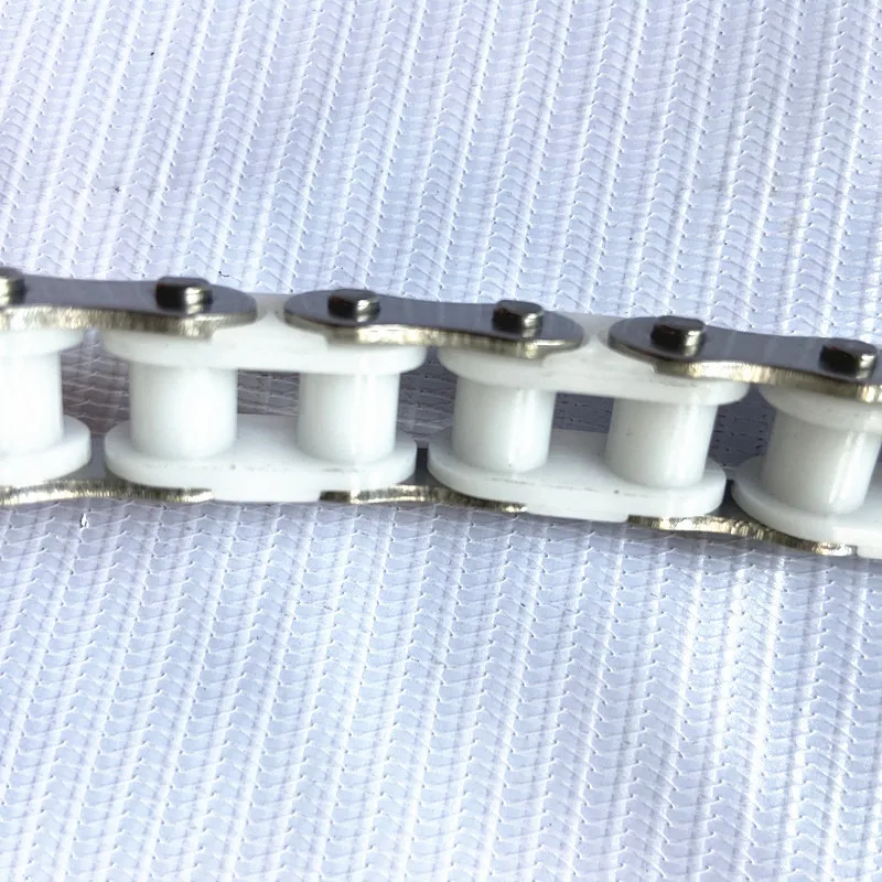 High quality white plastic chip chain plastic conveyor chain