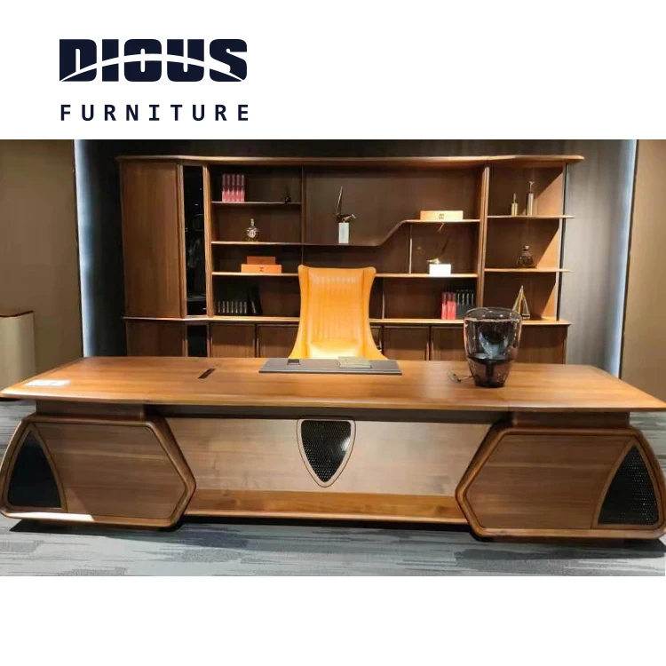 Dious wholesale price fashion design modern wood office boss desk