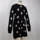 Kids Dress Dress Custom Kids Knitwear Girls O-neck Cartoon Pattern Pullover Sweater Dress For Autumn