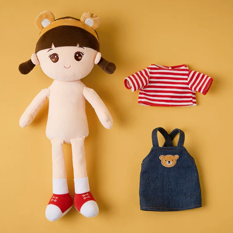 New Kawaii Cartoon Plush Toy Doll Soothing Sleeping Doll Big And Small Creative Birthday Gift Plush Toy Teddy Bear Cloth Doll