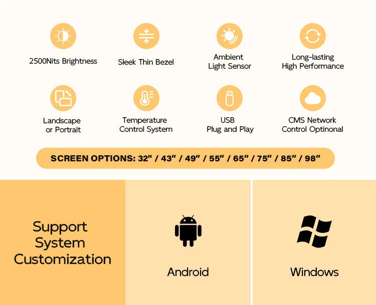 product 32 inch window advertising machine hanging double sided lcd display advertising mouth floor vertical highlight display-2