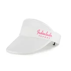 Hard PVC Visor Cap With Thick Print Adjustable Closure