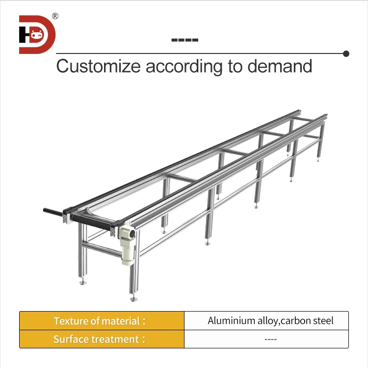 Adjustable Width Synchronous Belt Conveyor PTS1 Toothed Synchronous Belt Conveyor Battery Tray Conveyor Customization manufacture