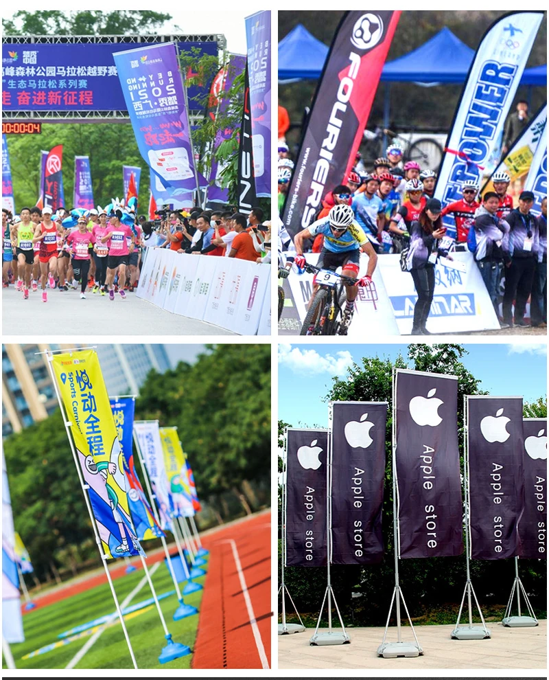 广告活动户外定制羽毛旗飘扬沙滩羽毛旗横幅