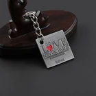 Quality Keychain Wholesale Beach Souvenir Keychain Custom Logo Blank Hexagon Keychain