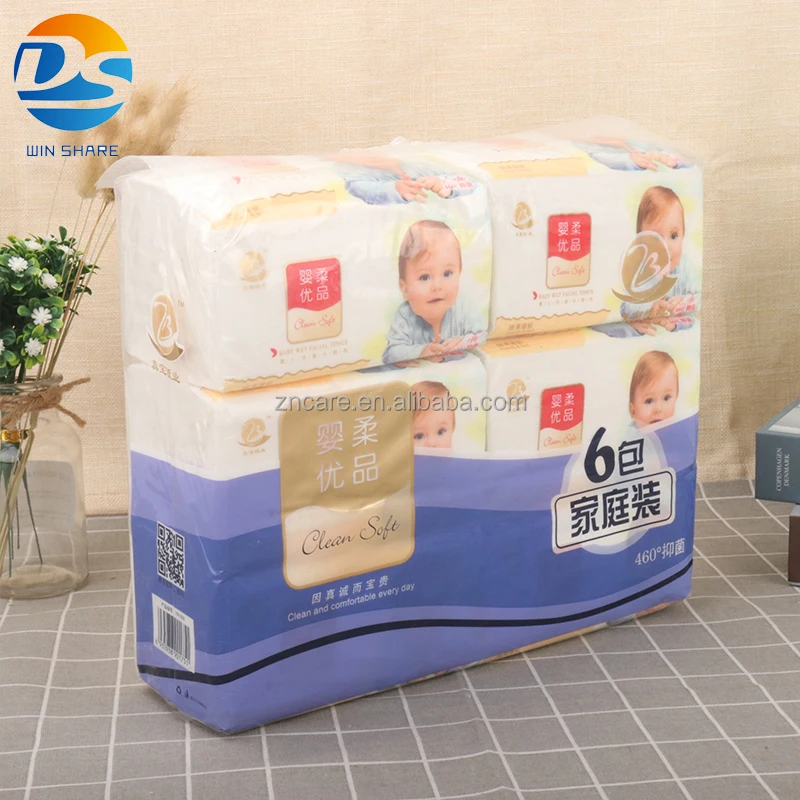 Fast Shipping OEM Factory Custom Tissue Paper Premium 100% Virgin Wood Pulp Baby Wet Facial Tissue for Home