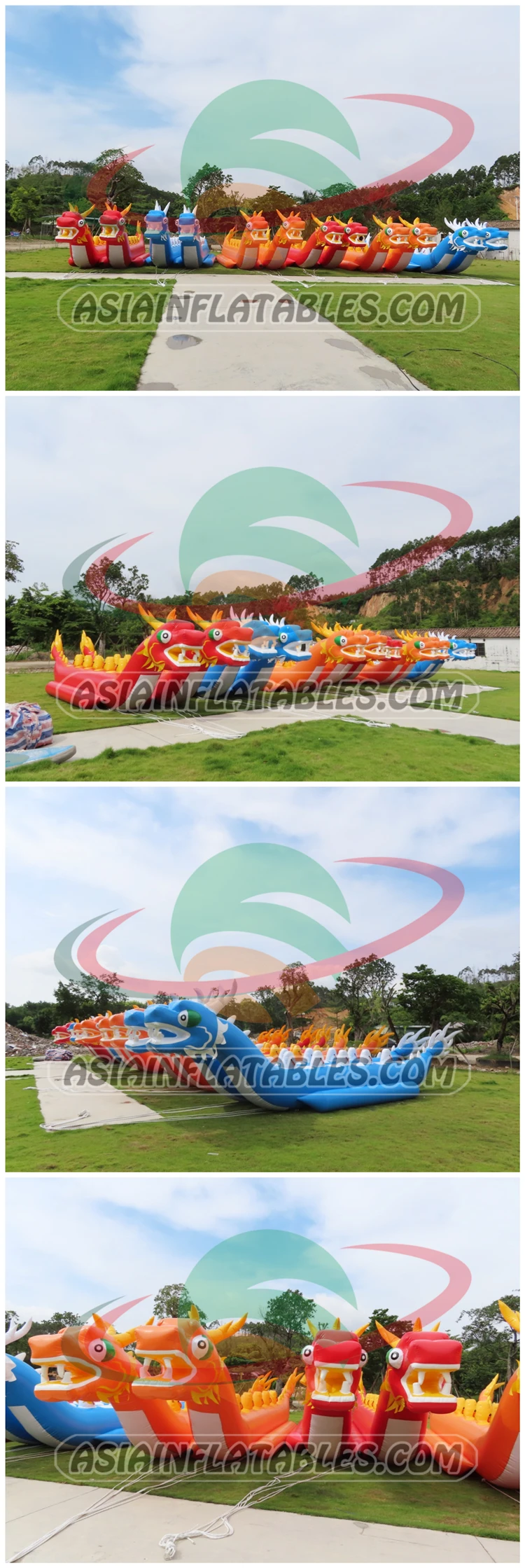 Water Fun Park 10 Seats Towable Double Flying Fish Inflatable Banana Boat