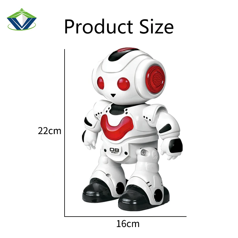 2023 New Electronics Infrared Ray Robot Kit Red Blue RC Robots Toy With Battery Children Plastic Smart Dancing Robot Toy