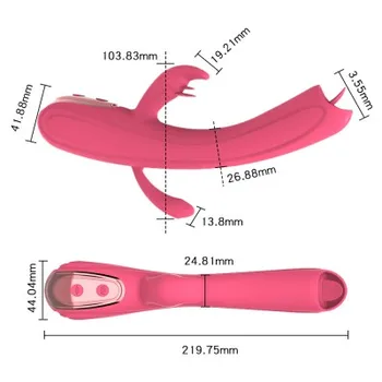Licking Tongue Rabbit Vibrator Vagina G Spot Stimulation Suction Anal Nipple Stimulator Adults Couple Sex Toys for Women