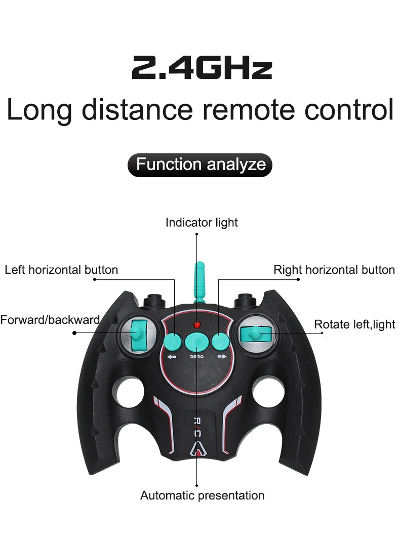 Factory Sided Deformation Stunt Drift Watch Remote Control Truck Toys 2