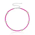 Factory Wholesale Beaded Daisy Necklace Luxurious Daisy Beaded Necklace