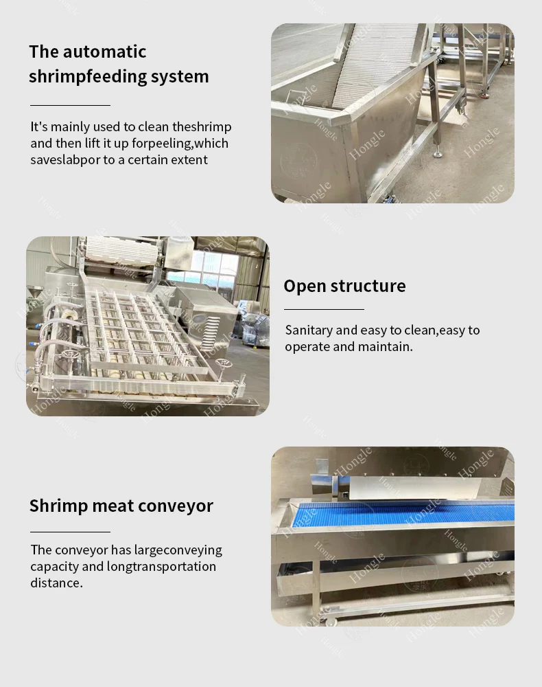 Automatic Shrimp Peeling and Deveining Machine for Shrimp Skin Remove Cleaning Skinning Cutter Industries for Farm Use details