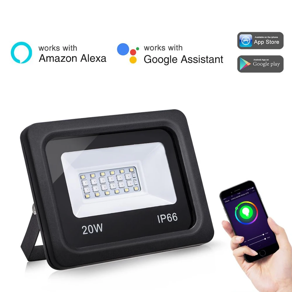 alexa controlled flood lights