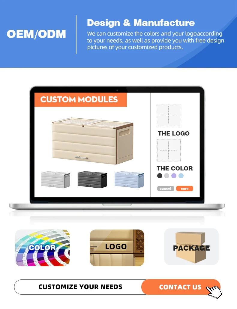 Wannuo Multipurpose Household Plastic Storage Box Foldable Household Storage Box Stackable Storage Box Set manufacture