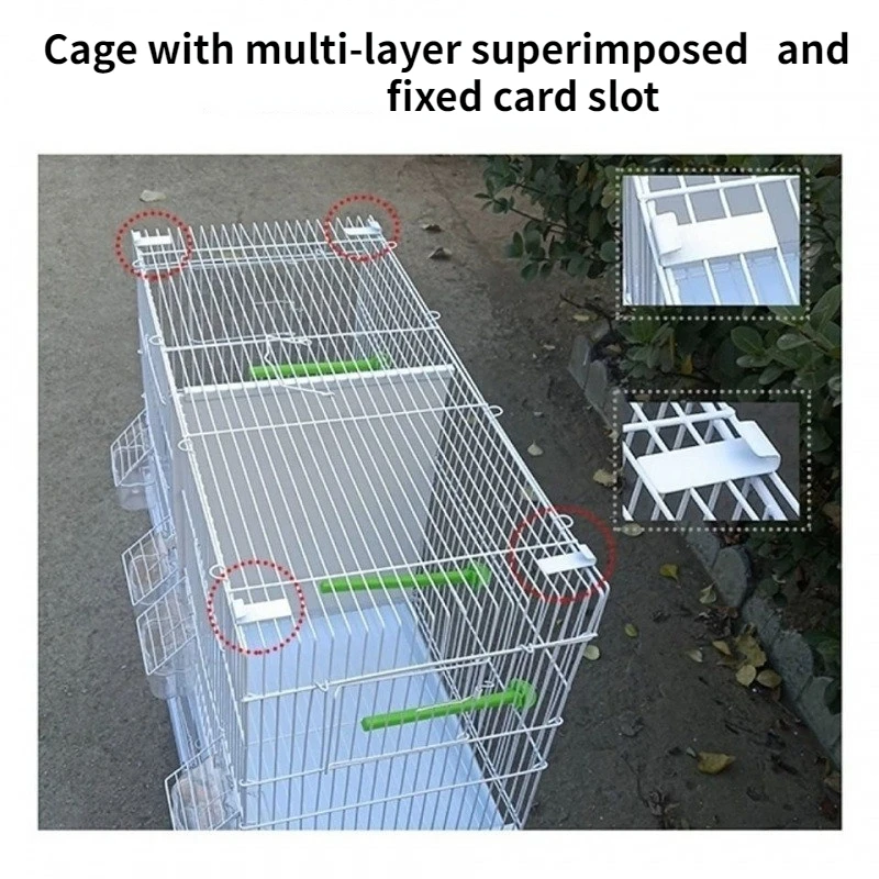 Manufacturers Wholesaler Bird Matching Cage Breeding Cage Encryption Thickened Parrot Hibiscus Parrot Bird Cage
