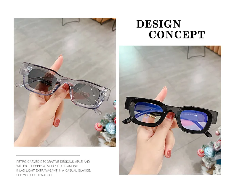 New Small Sunglasses Women Men Trendy Vintage Brand Designer Hip Hop