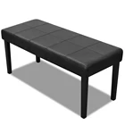 Bench Wooden Modern Faux Leather Bench For Dining Room And Bedroom Living Room Wooden Bench