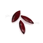 shape marquise loose glass synthetic color ruby gemstone
