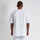 Fit T Shirt MGOO Cotton Loose Fit Drop Shoulder Brand Blank Men T Shirt Oversized
