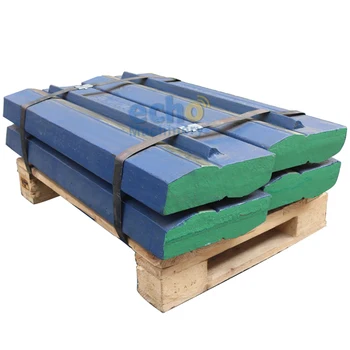 Rubble Master RM100 blow bar green color martensitic with ceramic inserts in stock for impact crusher