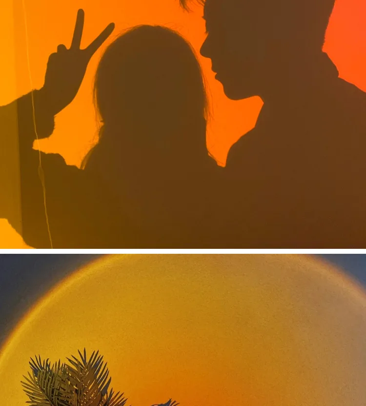 Indoor ABS DC 5V Usb Living Room Kids Boys Sunset Rainbow Projector Night Lamps