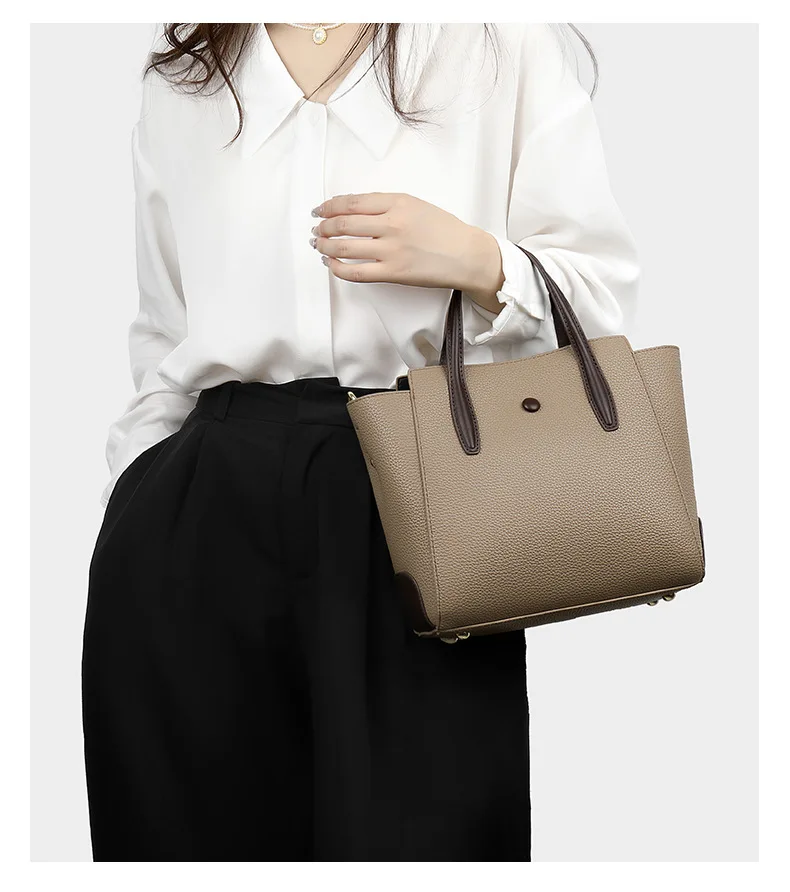 Factory Direct Wholesale Women's Luxury Tote Bag PU Leather Handbags for Women Sac a Main Femen with Elegant Design