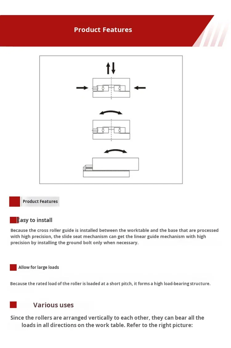 product vru simple linear x axis sliding table slider cross roller guide single axis displacement table workbench with motor and gear-19