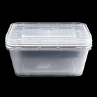 PP Injection High Transparent Rectangle Plastic Disposable Food Container Take Away Food Packaging Lunch Box