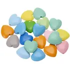 Wooden Beads For Jewelry Making High Quality Heart Shape Wooden Beads Colorful Wood Beads For Jewelry Making