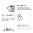 Sterling Silver Blue Earrings Earringssilver Turkish Earrings Merryshine 925 Sterling Silver Jewelry Evil Turkish Blue Cz Devil Eye Stud Earrings For Women