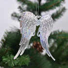 Wings Factory Direct Supply Decorations Crystal Christmas Angel Wings Pendant