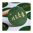 Label Self-adhesive Label Sticker Custom Rough Bronzing Trademark Logo Label Custom Printing