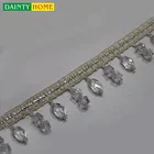 Tassel Beads Trims Fringe Tassel China Home Decor Wholesale Crystal Curtain Tassel Fringe Bead Trim
