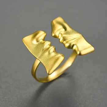Wholesale Online Face to Face Kiss Fashion Jewellery Ring for Women