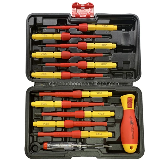 13pcs car repair tool VDE insulated screwdriver 1000V precision screwdriver suit