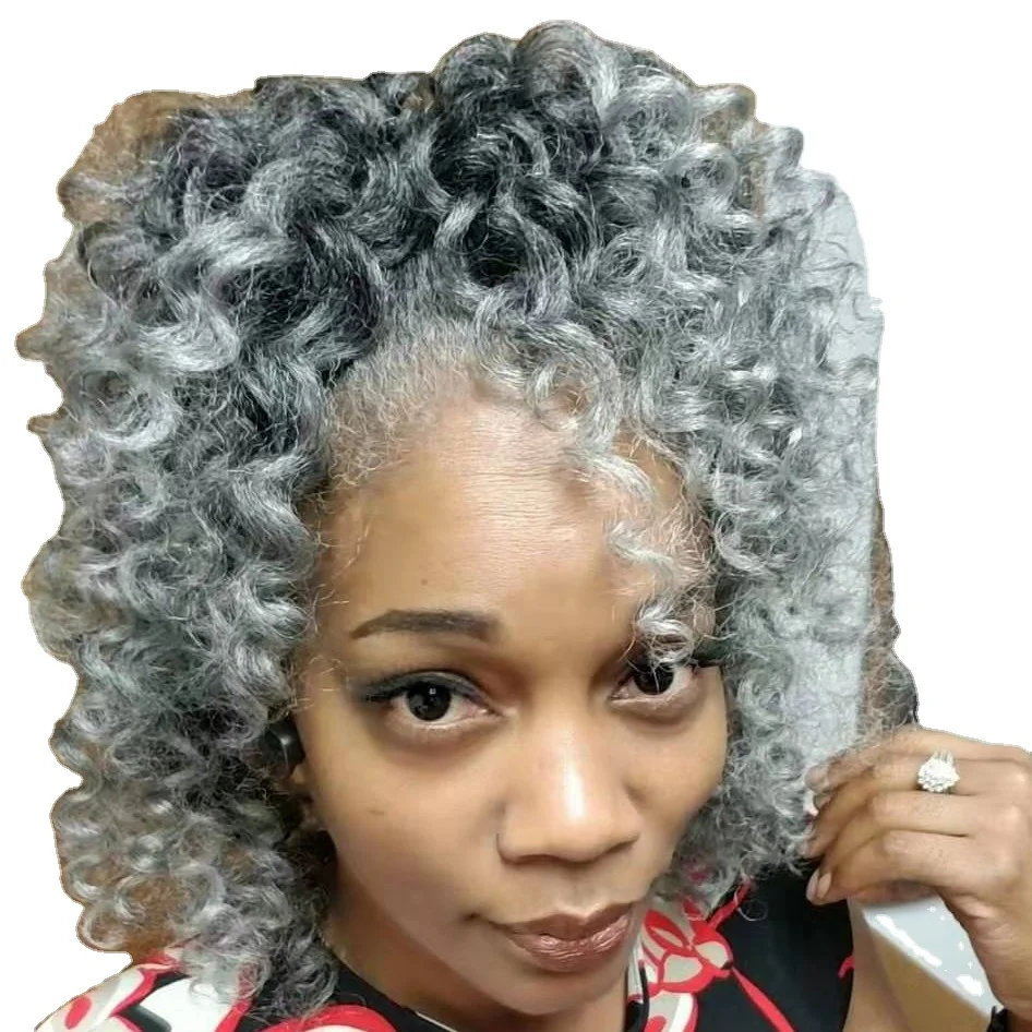 Grey Hair Piece Short Afro Kinky Curly Ponytail Silver Grey Human Hair  Ponytail With Drawstring Clip In Gray Hair Extension 120g - Buy Grey Hair  Ponytail,Human Hair Ponytail,Kinky Curly Ponytail Product on