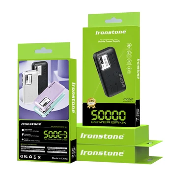 Mini Portatil Powerbanks 20000mah Banco de Energia Movil Cargador 10000 20000 Mah Banco De Energia Con Luz Led