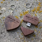 Pen Drive 32gb Oem Cool Gadgets Wedding Gift Pen Drive 4gb 8Gb 16Gb 32Gb 64Gb Wood Heart Shape USB Flash Drive